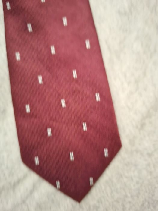 Krawat bordowy szeroki