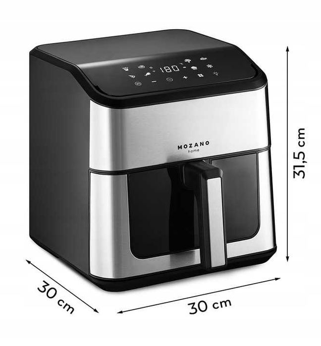 XXL DUŻA Frytkownica beztłuszczowa AIR FRYER frytownica mocna wifi 8L