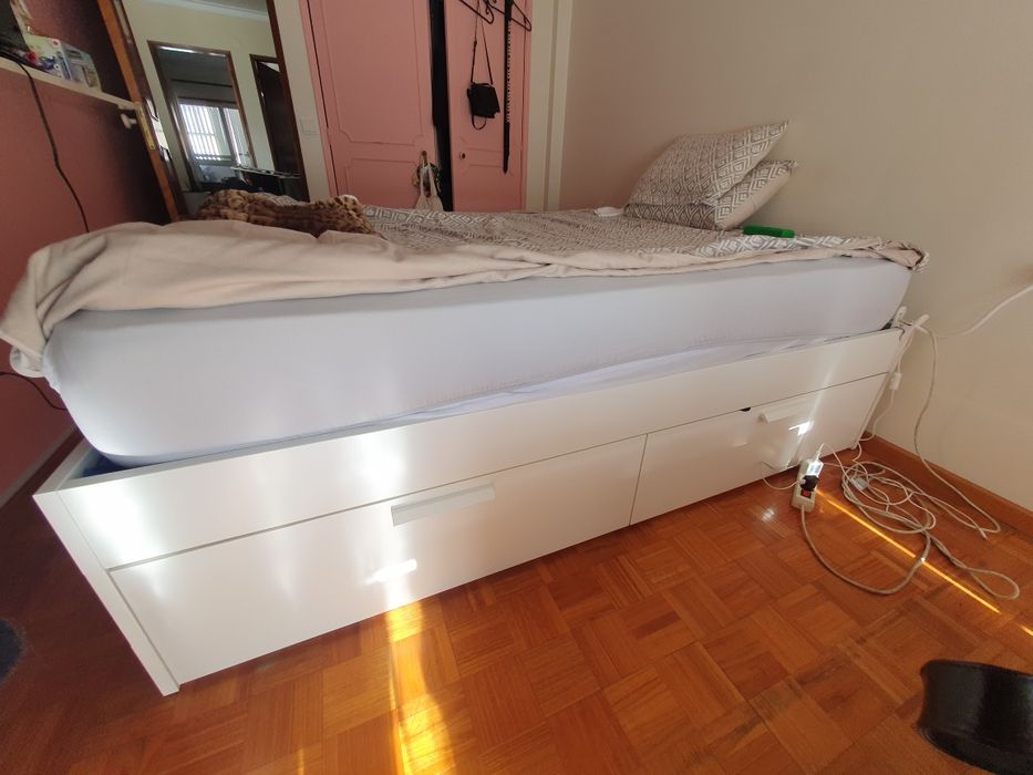 Cama ikea + Colchão Molaflex