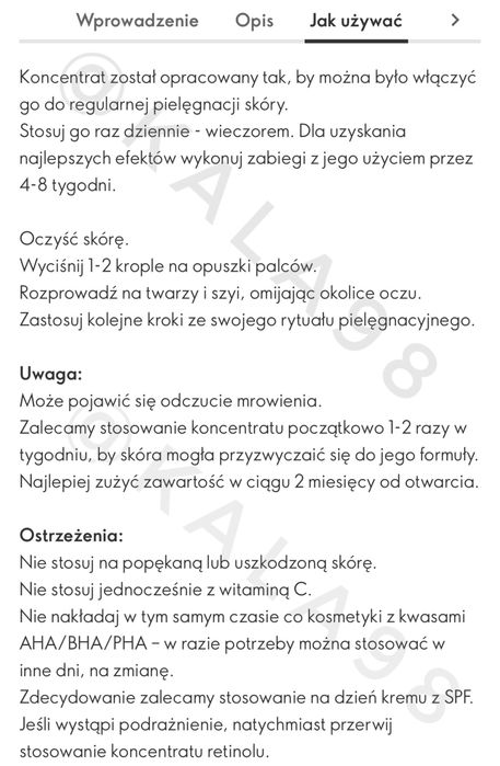 NOVAGE+ Koncentrat retinolu ProCeuticals Retinol Oriflame Serum