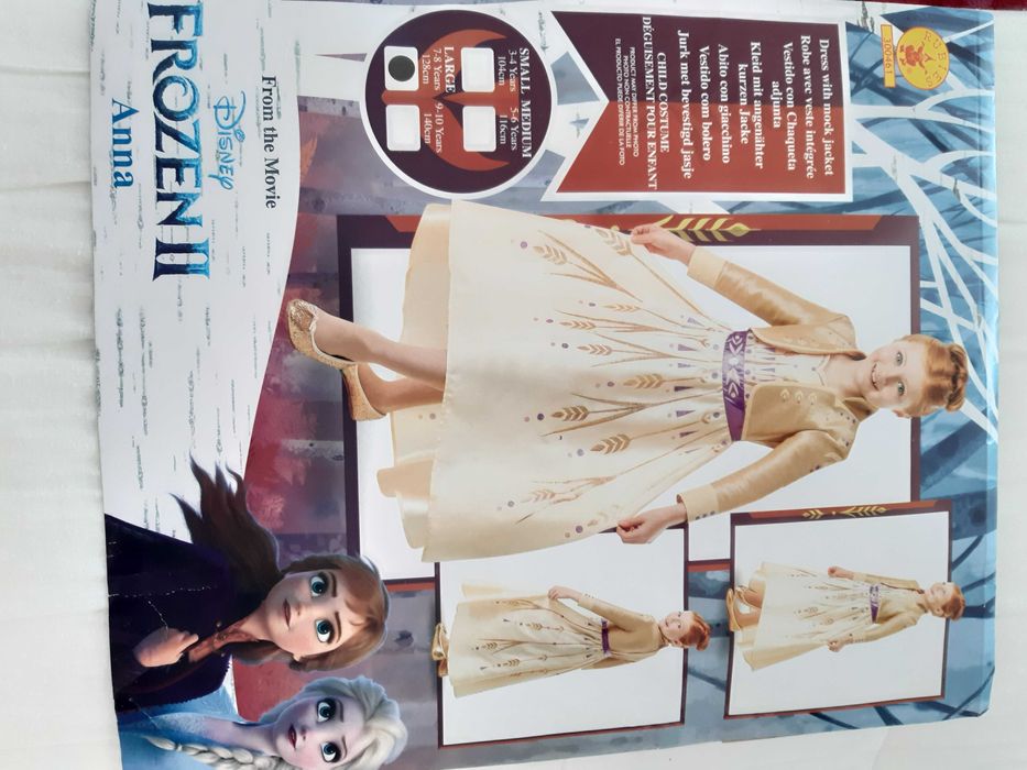 Fato da Princesa Ana da Frozen