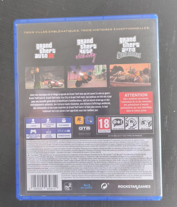 Grand theft auto trilogy PlayStation 4