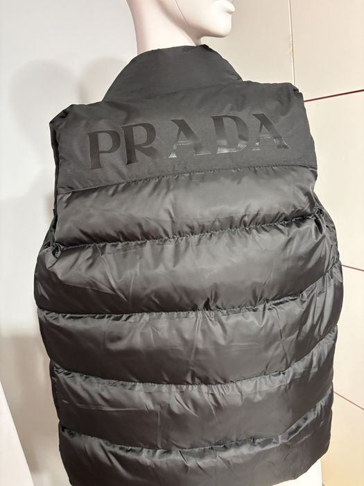 Prada kamizelka pikowana czarna damska s