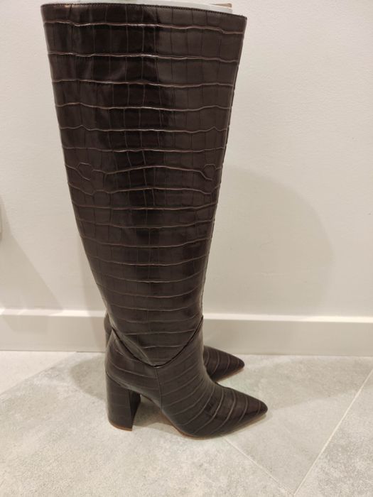 Jeffrey Campbell Siren (bota em pele NOVA)