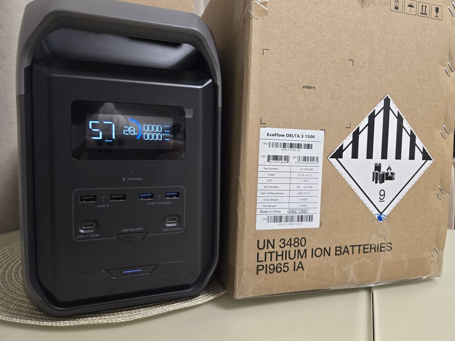 Ecoflow Delta 3 1500 (Європейські розетки)