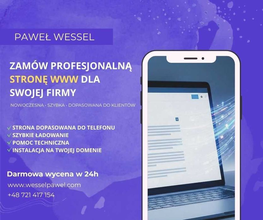 Zamów stronę internetową dla swojej firmy [cennik]
