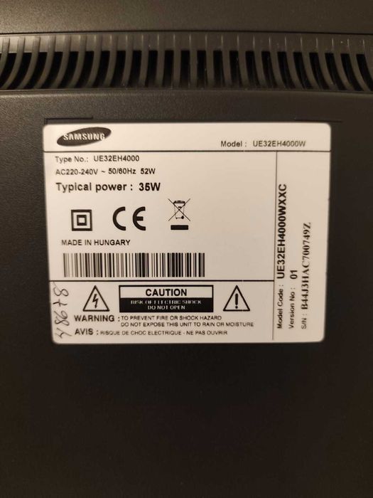 TV Samsung 32” UE32EH4000 – Funcional