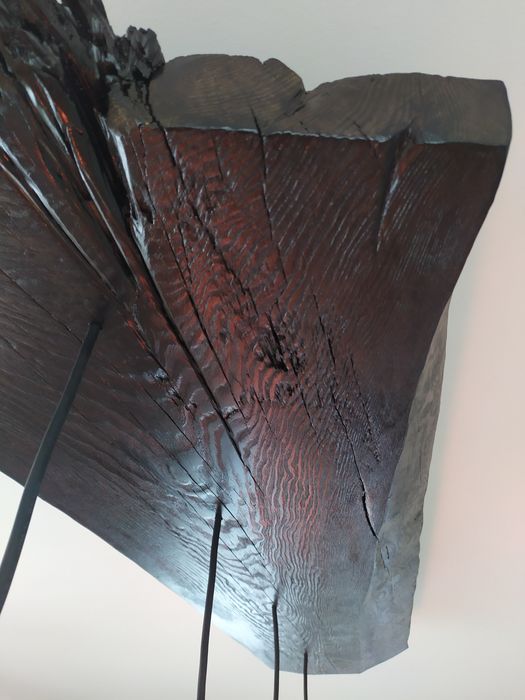 Piękna duża rustykalna lampa do salonu, biura, restauracji