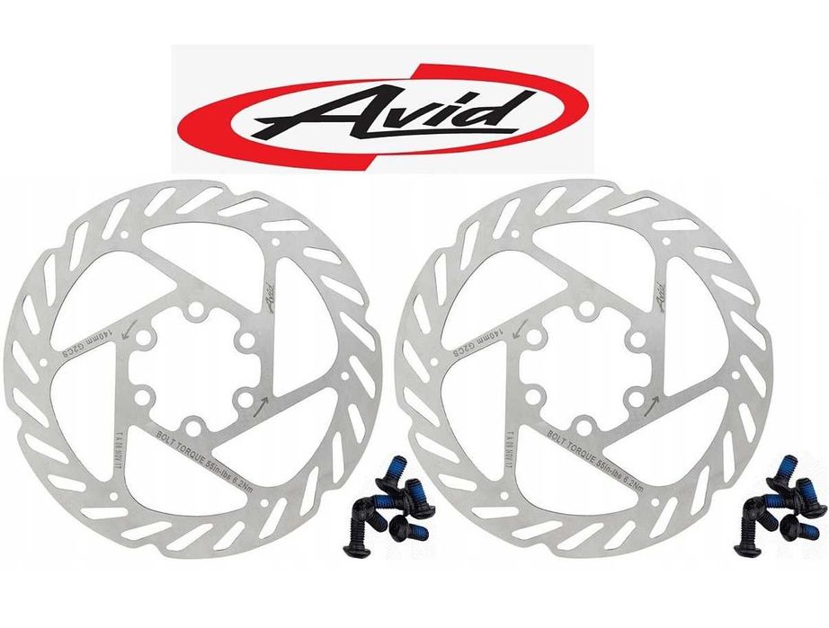 2 * NOWA tarcza hamulcowa Avid 140mm G2CS Cleansweep 6 śrub 140 mm FV