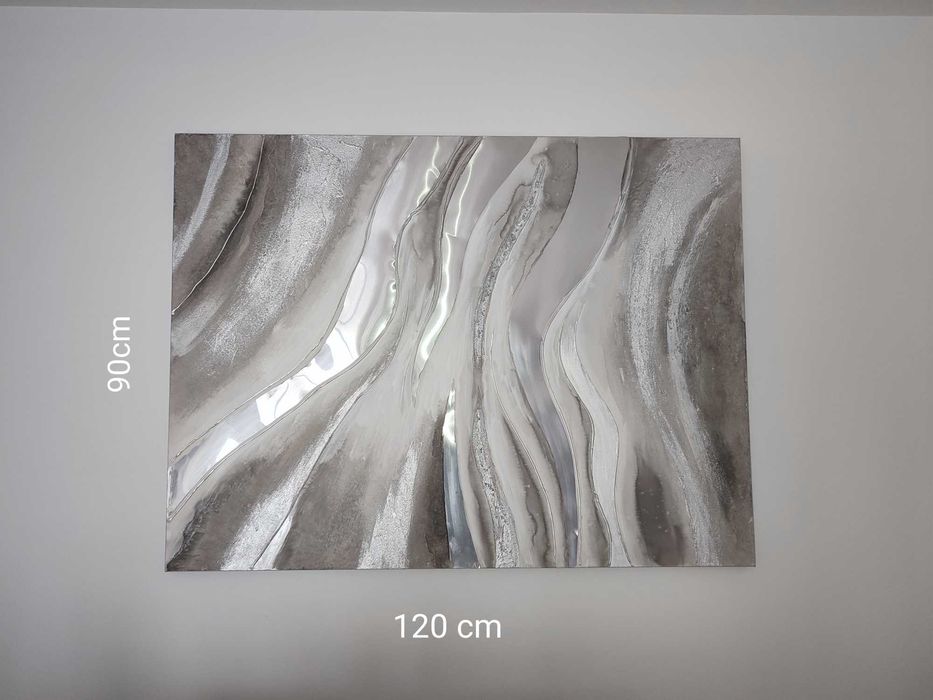 Quadro Abstrato 120×90 cm – Estilo Moderno, Muito Bom Estado