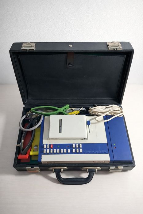 Elektrokardiograf EKG SIMPLICARD E10 FARUM 1979 PRL w walizce