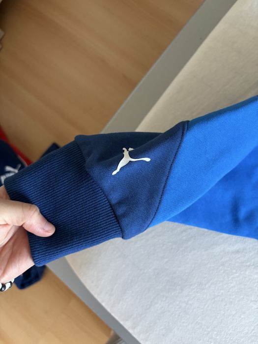 Puma BMW M Motorsport Bluza z Kapturem Biała Niebieska XL Nowa