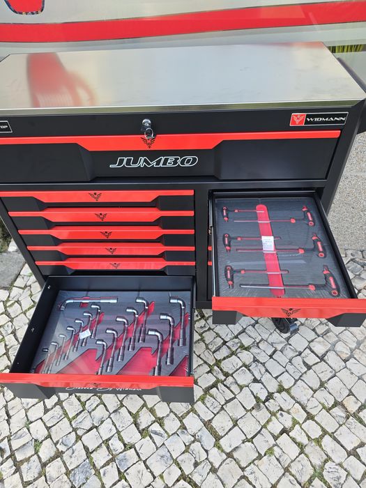 carrinho de ferramenta XXXL JUMBO PRO 11 gavetas completas novo