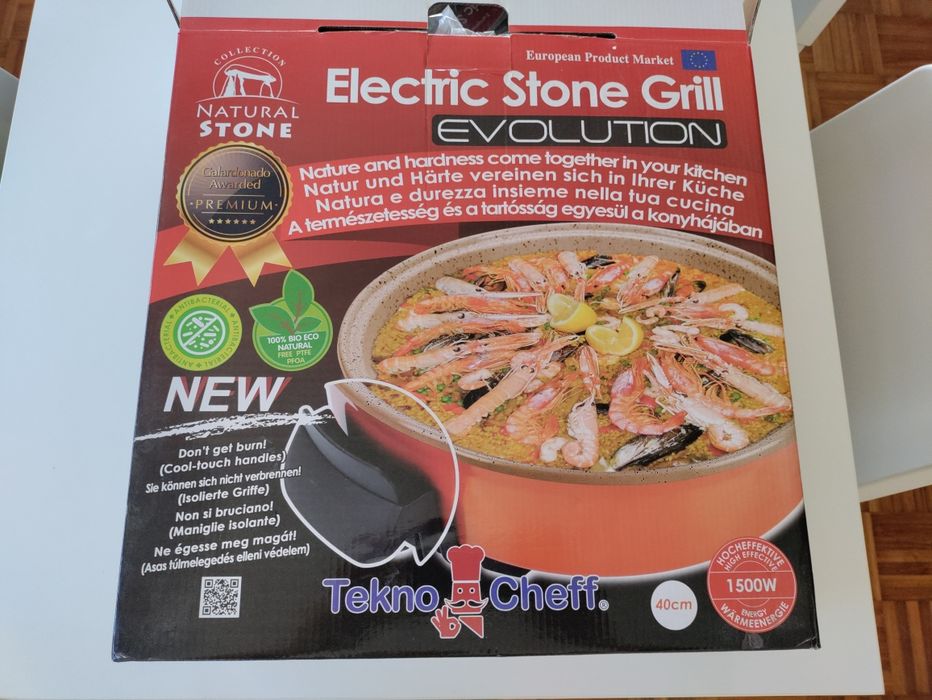 Panela grill elétrico 40cm novo