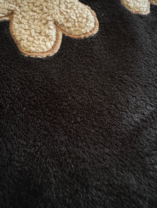 Pijama polar preto xs/s