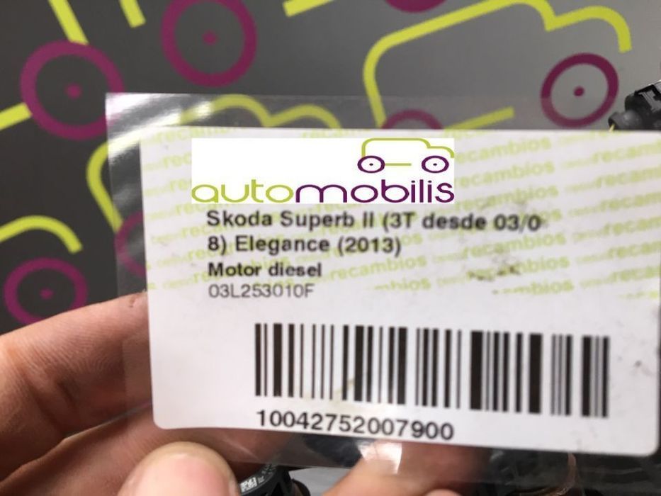 Motor Skoda Superb II 2.0Tdi 170Cv de 2013 - Ref: CFG - NO20116