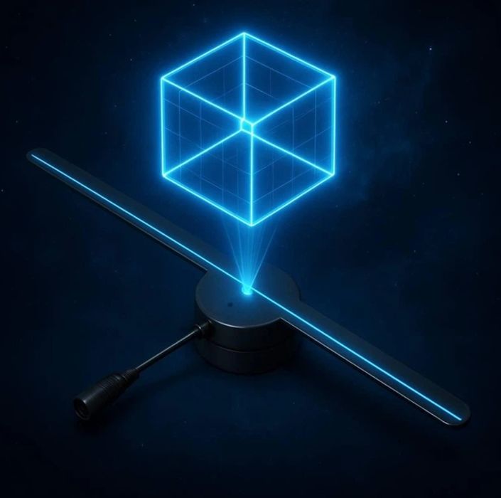 3 д 3D проектор голографічний 42см. з WiFi,  Bluetooth