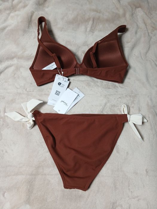 Strój kąpielowy Triumph 38B 38 M 75B brązowy chocolate summer glow p sd kokardki