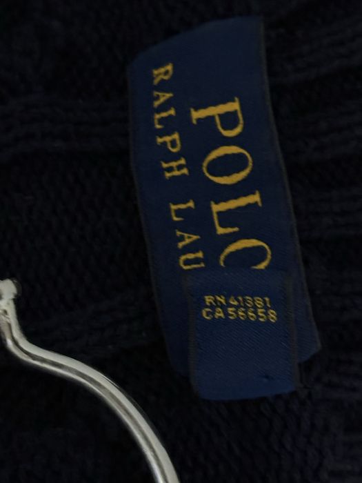 Sweter Polo Ralph Lauren S warkocz nowa kolekcja granatowy jak nowy