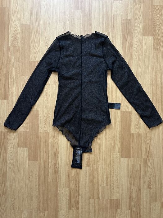 Жіноче боді H&M напівпрозоре, з люрексовою ниткою, розмір М