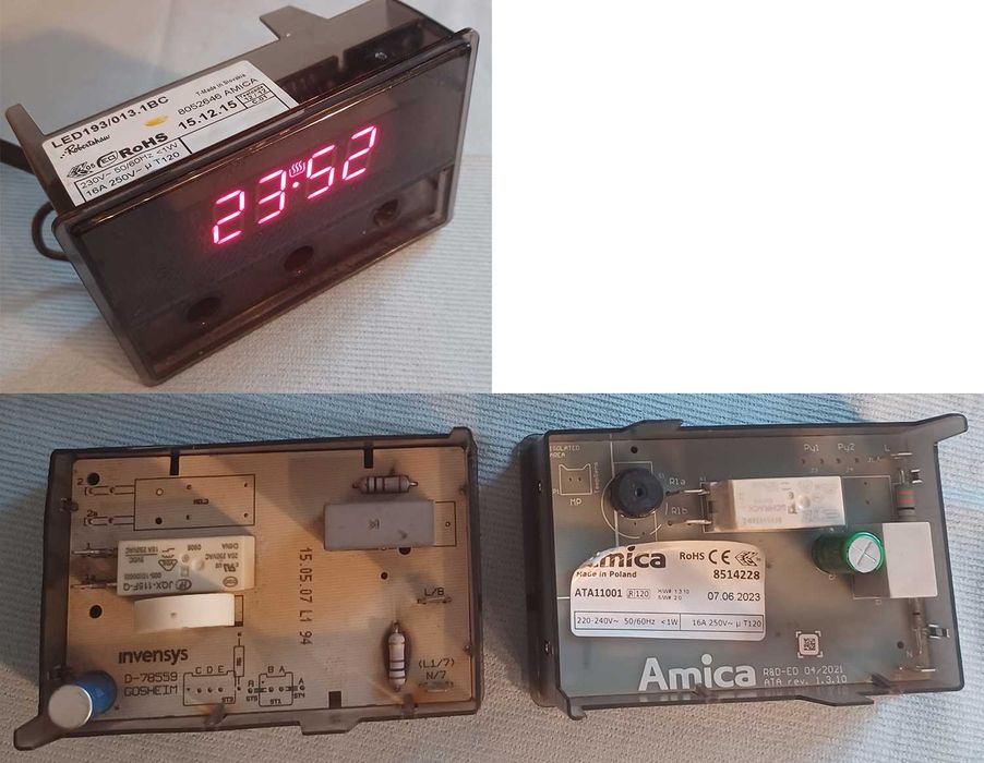 Zegar programator Amica wyświetlacz Timer Ta
