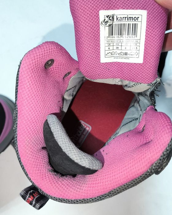 Ботинки KARRIMOR HOT ROCK, Waterproof,туризм, трекинг,поход. 25см,39р.