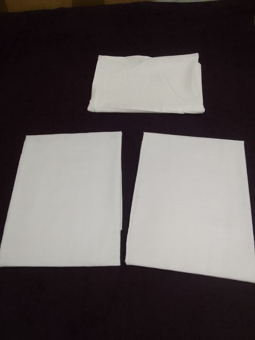 Постельное бельё белое, новое,бязь