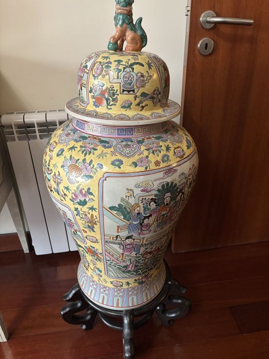 Jarrão chines de porcelana