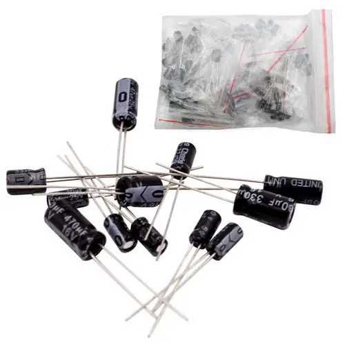 Конденсатор полярный электролитический 0.22-470 мкФ 16-50 В: 5 грн ...