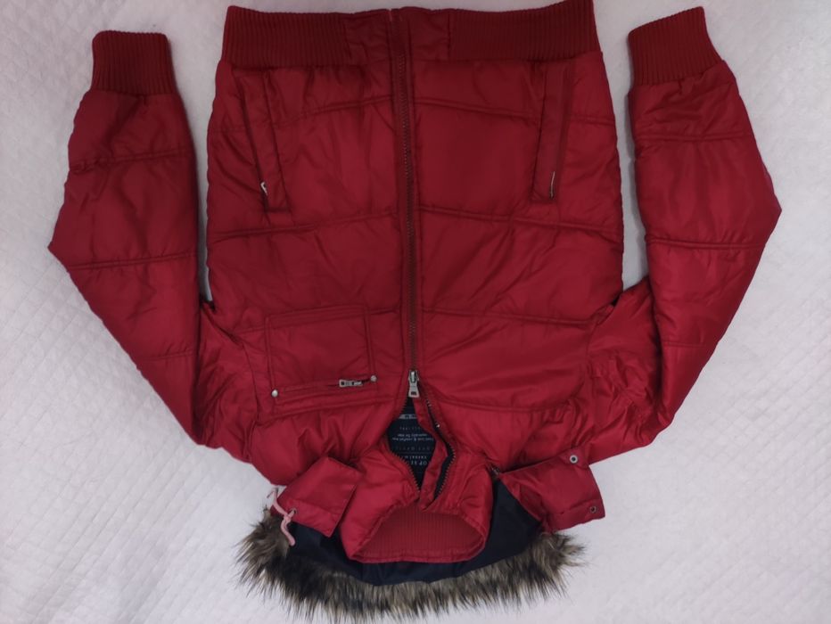 Kurtka męska wiosna jesień / zima z odpinanym kapturem i futerkiem roz