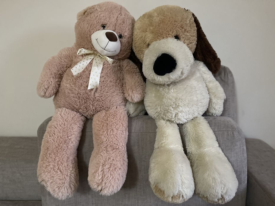 Peluches XXL - urso e cão