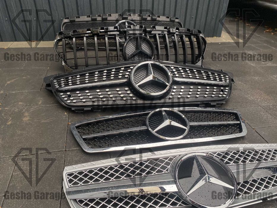 Нова решетка решітка mercedes мерседес g ml cl gls gle glc glb gla cls
