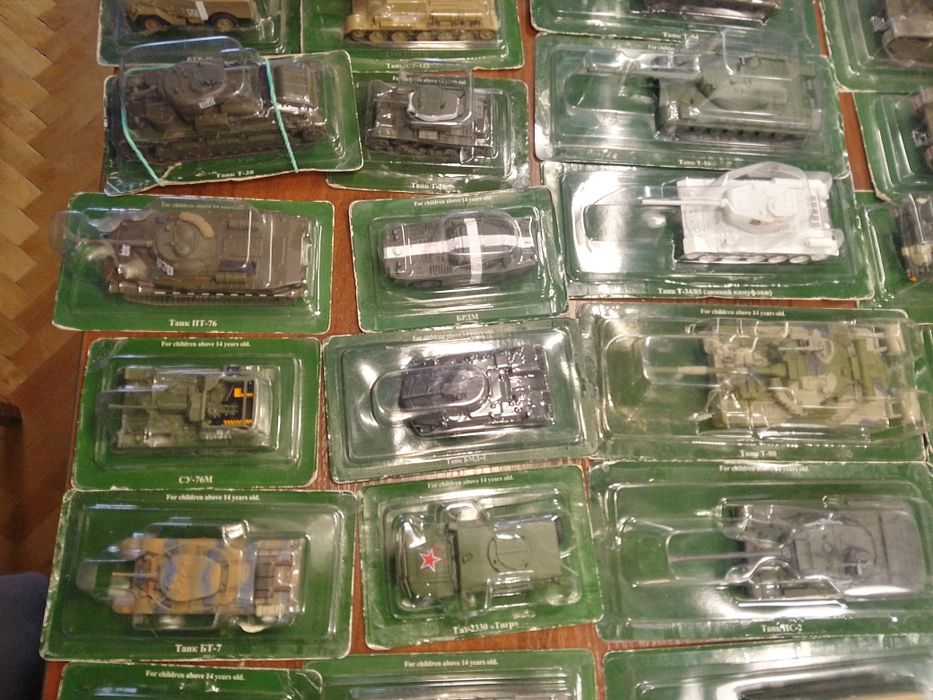 Модели серии Русские Танки Масштаб 1:72