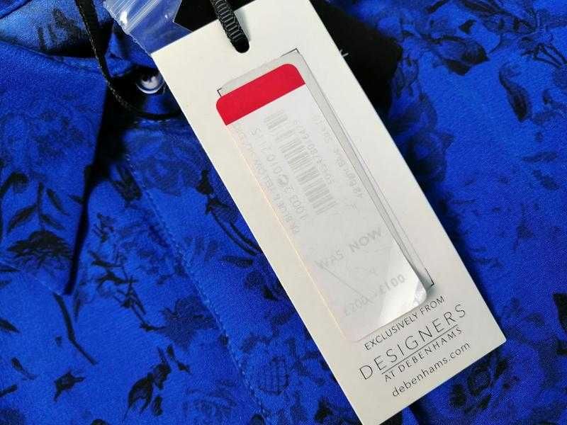 Премиальное шелковое длинное платье Studio by Preen for Debenhams 100% Silk