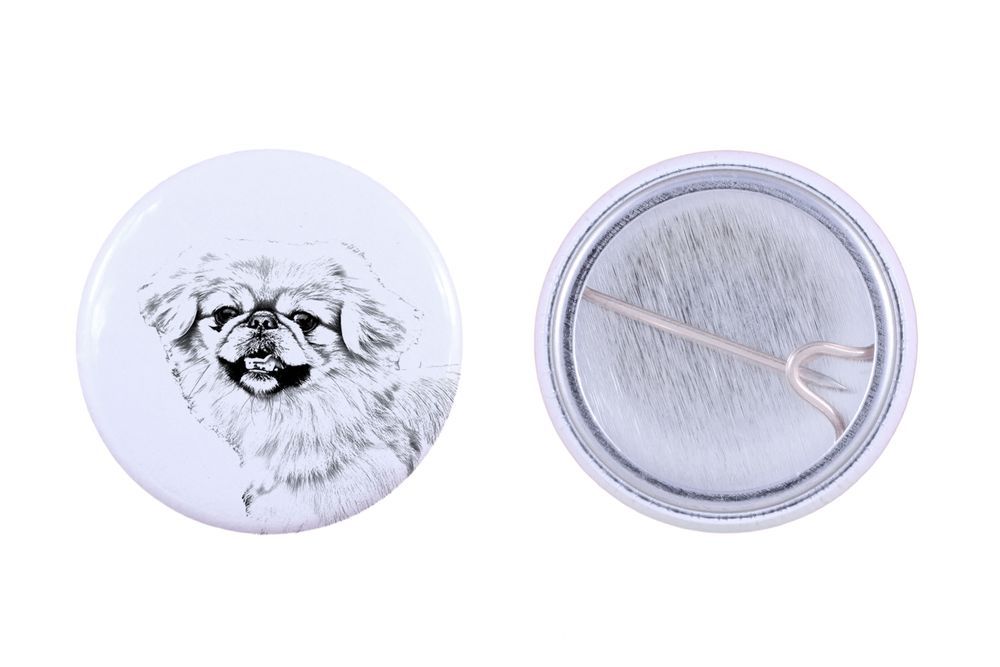 Pekińczyk przypinka z psem mała Art-Dog