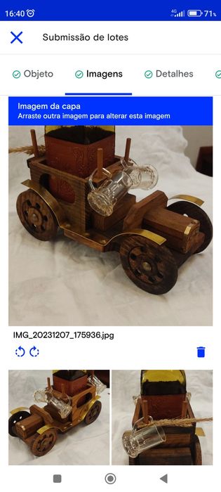 Antigo conjunto de bebida de mesa