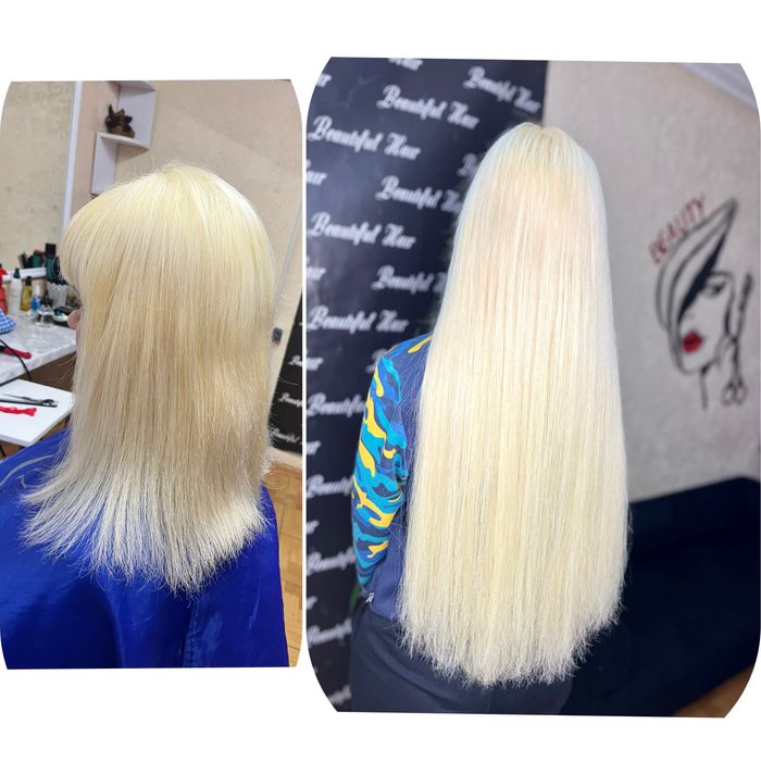 Італійське нарощування волосся на капсули