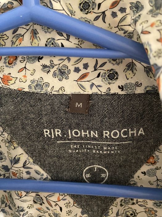 Koszula męska M wzór John rocha bawełniana bawełna kwiatki