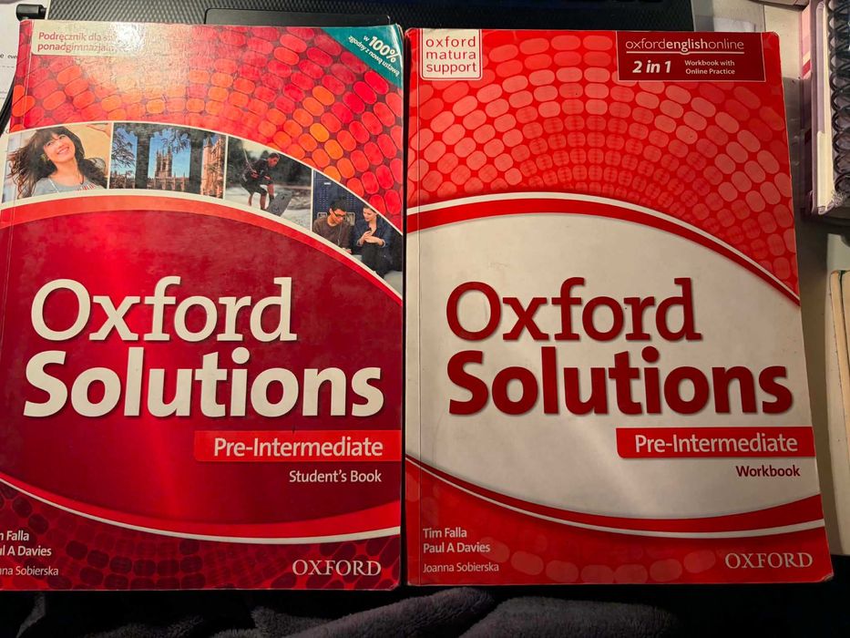 Oxford Solutions. Pre-intermediate. Podręcznik i ćwiczenia.