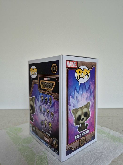 Funko POP Marvel #1208 Baby Rocket Flocked