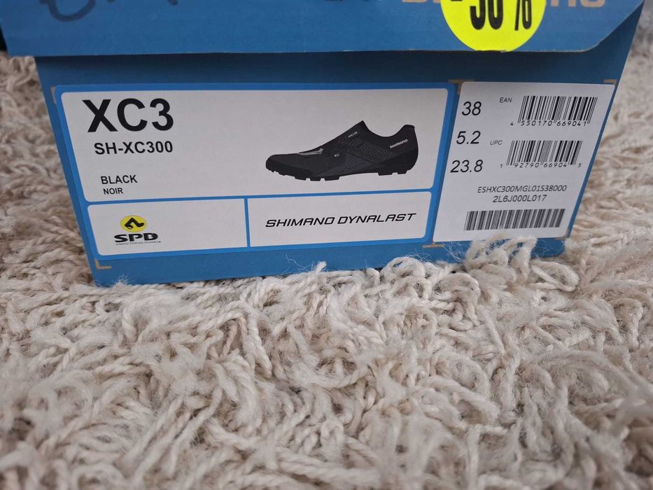 Buty rowerowe  Shimano SH-XC300  BOA L6 roz. 38