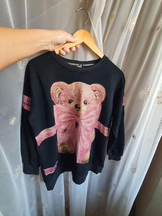 Свитшот мишка в камешках