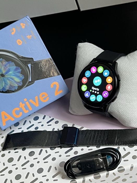 Smartwatch Active 2 – nowy z funkcją rozmów + stalowy pasek