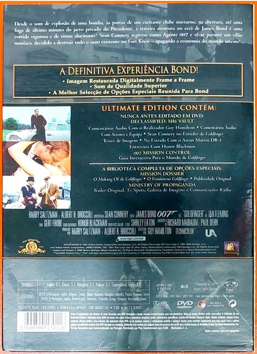 DVD - Dois Filmes 007    James Bond
