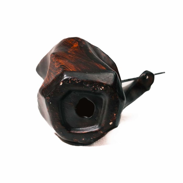 Presépio castanho - 25cm altura - Abstrato a imitar madeira - cerâmica