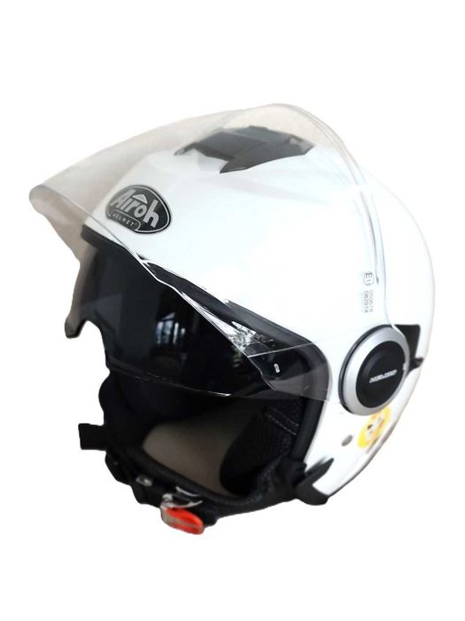 Kask motocyklowy AIROH HELYOS biały połysk roz. S