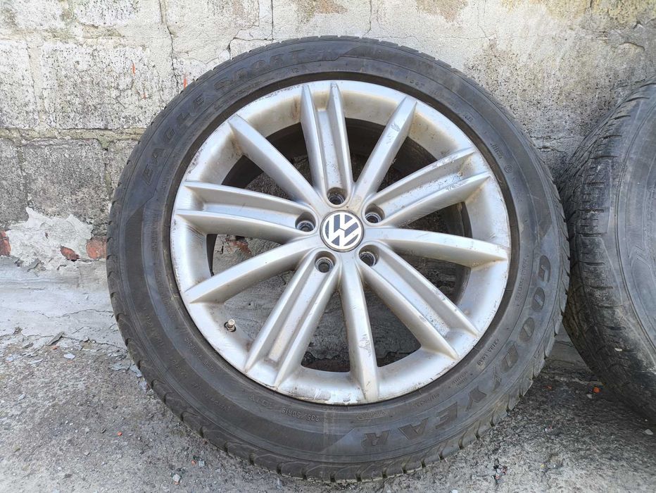 Колесо в сборе диск 5N0601025AF R18 VW Tiguan резина 235/50/R18 GoodYear Eagle Sport