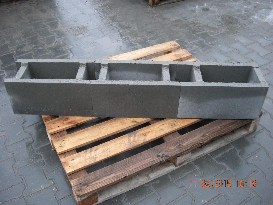 Pustak Szalunkowy 24 cm zalewowy betonowy , 30 cm , 20 cm OGRODZENIOWY