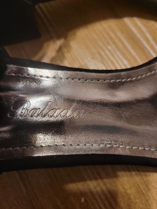 Buty na koturnie Sylwester błyszczące