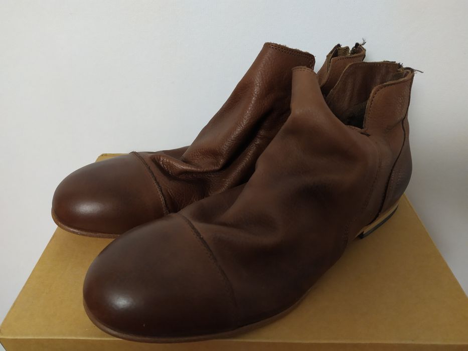 Нові Черевики шкіряні ZARA легкі літні ботинки ботінкі кожаные